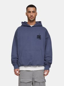 moderner MJ Gonzales Herren Hoodie mit Baumwolle Blau