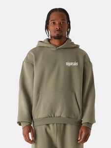 Sudadera con capucha informal para hombre MJ GONZALES, 330 g/m², algodón, verde