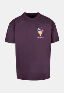 lässiges POD Herren T-Shirt Oversize 240 g/m² mit Baumwolle Violett