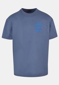 sporty POD men's T-shirt, oversize, 240 g/m², cotton, blue