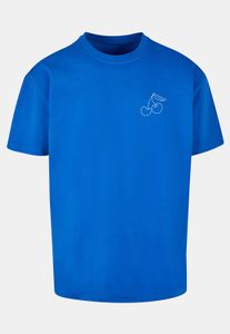 Camiseta deportiva POD para hombre, corte oversize, 240 g/m², algodón, azul.
