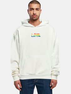 Sudadera con capucha para hombre Casual Merchcode, 460 g/m², de algodón blanco.