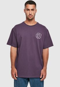 bequemes Merchcode Herren T-Shirt Oversize 240 g/m² mit Baumwolle Violett