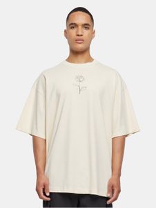 Camiseta cómoda para hombre Merchcode, 220 g/m², algodón, color blanco crudo.