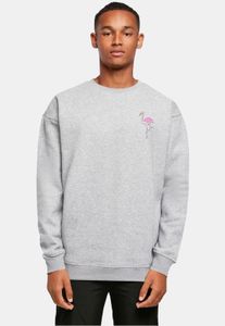 Felpa casual da uomo Merchcode, polsini a coste, vestibilità oversize, 300 g/m², cotone, grigio