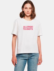 T-shirt da donna Modern Miss Tee, 200 g/m² in cotone, colore bianco.