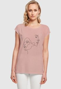 sportliches Mister Tee Damen T-Shirt 140 g/m² mit Baumwolle Alt-Rosa