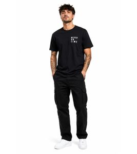 T-shirt casual da uomo Mister Tee, 180 g/m², cotone, nera