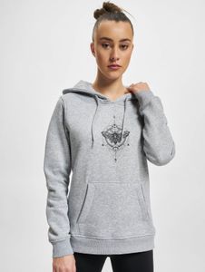 Sudadera cómoda con capucha para mujer de la marca Mister Tee, 300 g/m², algodón, gris.