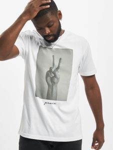 T-shirt homme Mister Tee, style sportif, 180 g/m², en coton blanc