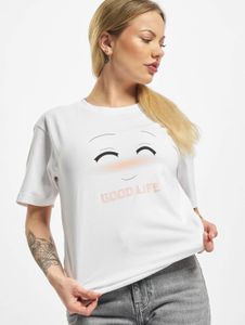 modernes Mister Tee Damen T-Shirt 180 g/m² mit Baumwolle Weiß