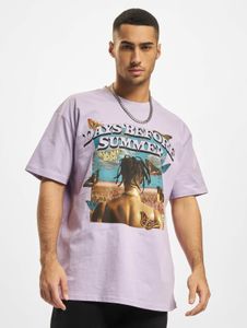lässiges Mister Tee Herren T-Shirt 240 g/m² mit Baumwolle Violett