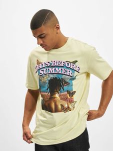 Camiseta Casual Mister Tee para hombre, 240 g/m², algodón, amarillo pastel