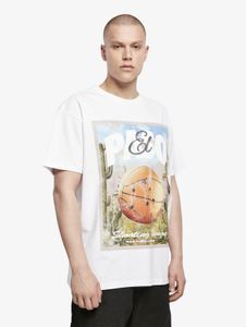 sportliches Mister Tee Unisex T-Shirt 240 g/m² mit Baumwolle Weiß