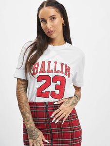 bequemes Mister Tee Damen T-Shirt 180 g/m² mit Baumwolle Weiß