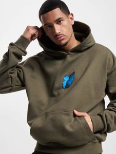 Felpa con cappuccio da uomo Soft Mister Tee, cappuccio grande, polsini a coste, 460 g/m², cotone, kaki