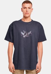 modernes Mister Tee Herren T-Shirt 240 g/m² mit Baumwolle Navy