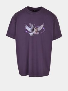 T-shirt casual da uomo Mister Tee, 240 g/m², cotone, viola