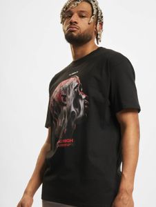 sportliches Mister Tee Herren T-Shirt Oversize 240 g/m² mit Baumwolle Schwarz