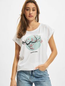 Camiseta Casual Mister Tee para mujer, 180 g/m², algodón, blanca