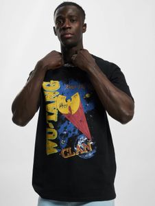 Camiseta cómoda para hombre Merchcode, corte oversize, 240 g/m², algodón, color negro.