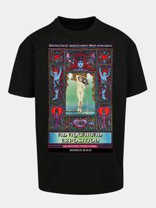Camiseta de hombre Casual Mister Tee de corte holgado, 240 g/m², algodón, negra.