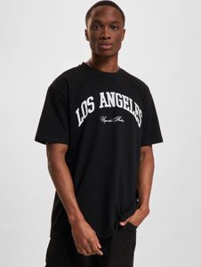 Camiseta deportiva Mister Tee para hombre, corte oversize, 240 g/m², algodón, color negro.