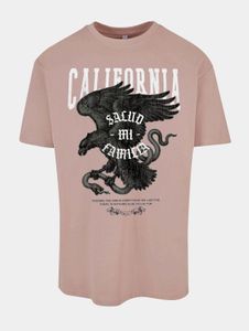 bequemes Mister Tee Herren T-Shirt Oversize 240 g/m² mit Baumwolle Alt-Rosa
