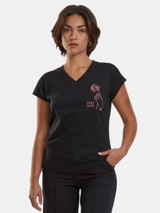 T-shirt femme Casual Mister Tee, 140 g/m², coton, noir