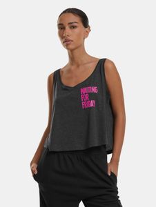 Camiseta Modern Mister Tee para mujer, de algodón, color antracita.