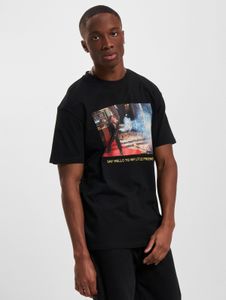 Camiseta Casual Mister Tee para hombre, 240 g/m², algodón, negra