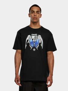 modernes Mister Tee Herren T-Shirt Oversize 460 g/m² mit Baumwolle Schwarz