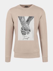 weiches Mister Tee Herren Sweatshirt mit Baumwolle Beige