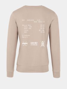 Comoda felpa da uomo Mister Tee in cotone, beige