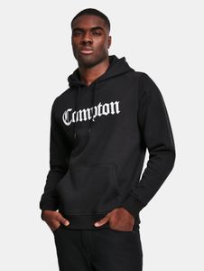 lässiger Mister Tee Herren Hoodie Kordelzug Rippstrick 300 g/m² mit Baumwolle Schwarz