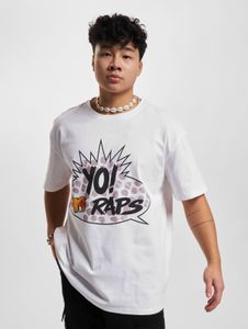 Camiseta deportiva de algodón extragrande para hombre de la marca Mister Tee, color blanco.
