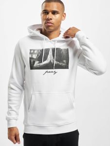bequemer Mister Tee Herren Hoodie Kapuze 300 g/m² mit Baumwolle Weiß