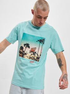 sportliches Mister Tee Herren T-Shirt mit Baumwolle Hell-Blau