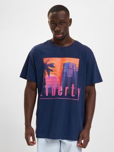 Camiseta deportiva Mister Tee para hombre, de algodón, color azul marino.
