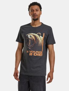 Camiseta Casual Mister Tee para hombre, de algodón, color antracita.