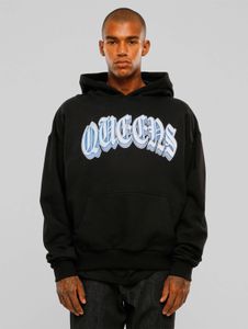 Sudadera con capucha para hombre Casual Mister Tee con puños y capucha acanalados, de algodón, color negro.