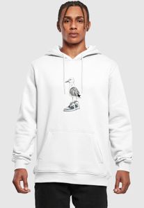 bequemes Mister Tee Herren Sweatshirt Kapuze mit Baumwolle Weiß