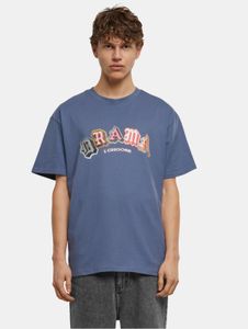 Comoda t-shirt oversize da uomo Mister Tee, 240 g/m², cotone, blu