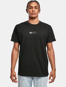 Camiseta deportiva Mister Tee para hombre, 200 g/m², de algodón negro.