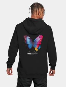 Sudadera con capucha Soft Mister Tee para hombre, 300 g/m², algodón, negra.