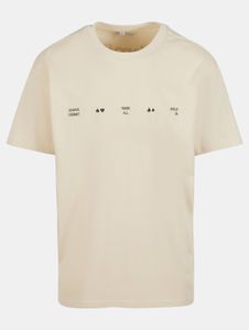 sporty Mister Tee men's oversized cotton T-shirt, beige