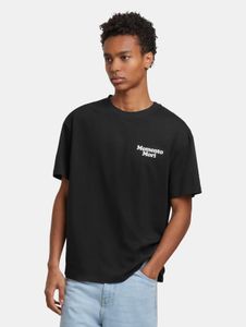 sporty Mister Tee men's oversized cotton t-shirt, black