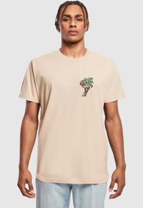 modernes Mister Tee Herren T-Shirt 180 g/m² mit Baumwolle Beige