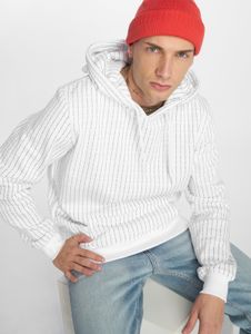Soft Mister Tee men's hoodie with drawstring hood, 300 g/m² cotton, white
