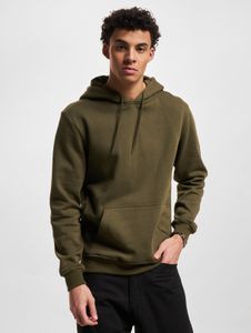 Sudadera con capucha para hombre Modern Mister Tee con cordón ajustable, tejido de punto acanalado, algodón de 300 g/m², color caqui.